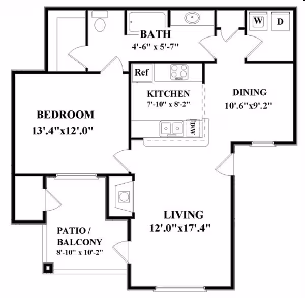A1B Voyager 16107 floor plan